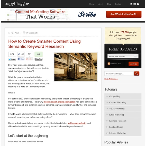 How to Create Smarter Content Using Semantic Keyword Research
