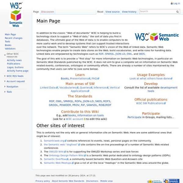 Wiki - Semantic Web Standards