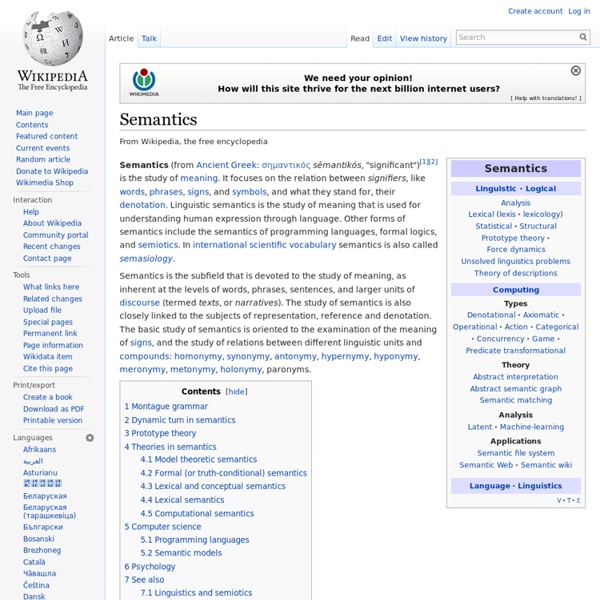 Semantics