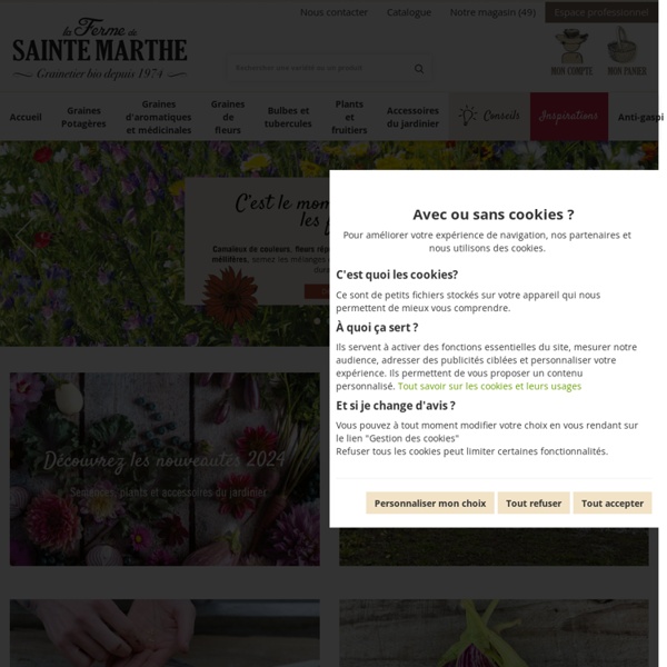 Semences, graines et plants bio - La Ferme de Sainte Marthe