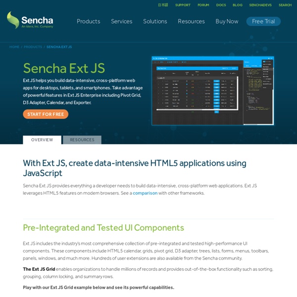 Web Application Development with Sencha Ext JS Framework