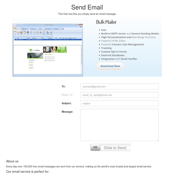 Send Email - Send anonymous email