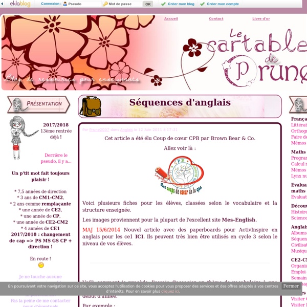 Séquences d'anglais