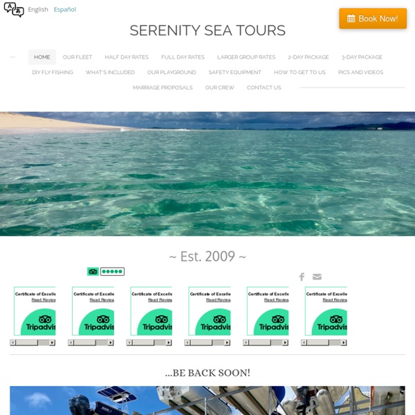 SERENITY SEA TOURS - Home