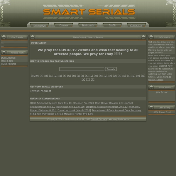 Smart Serials The Ultimate Resource of Free Serials Pearltrees