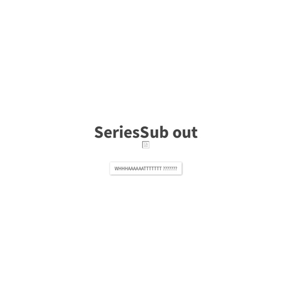 SeriesSub - Sous-titres de séries TV - Accueil