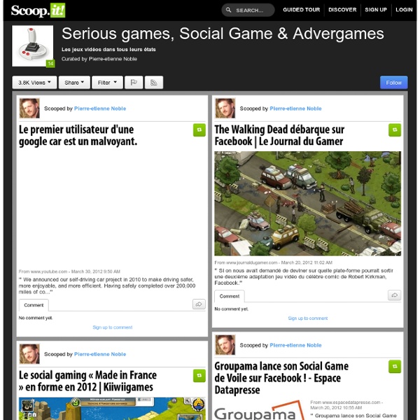 Serious games, Social Game & Advergames