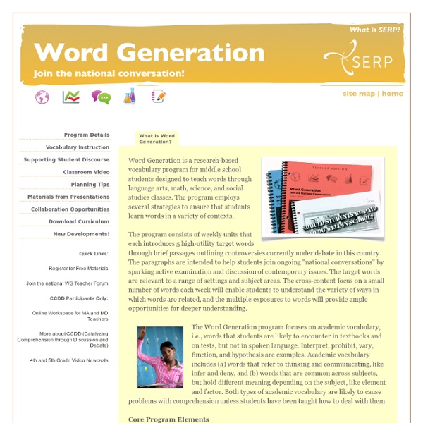 Word Generation