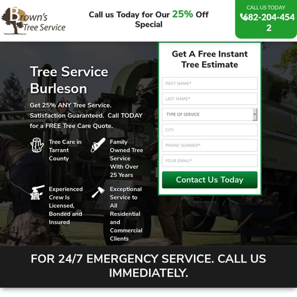 Tree Service Removal Burleson & Tree Trimming [Voted #1] □