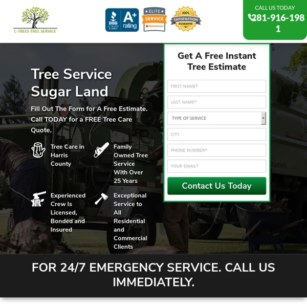 Tree Service Removal Sugar Land & Tree Trimming [Voted #1] □