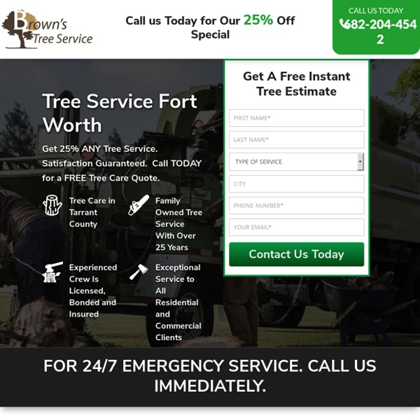 Tree Service Removal Fort Worth & Tree Trimming [Voted #1] □