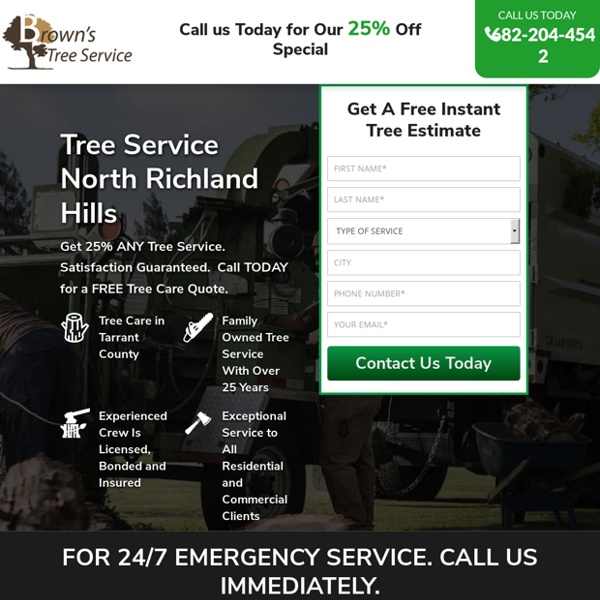 Tree Service Removal North Richland Hills & Tree Trimming [Voted #1] □