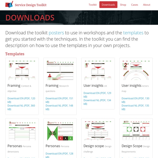 Service Design Toolkit – Downloads