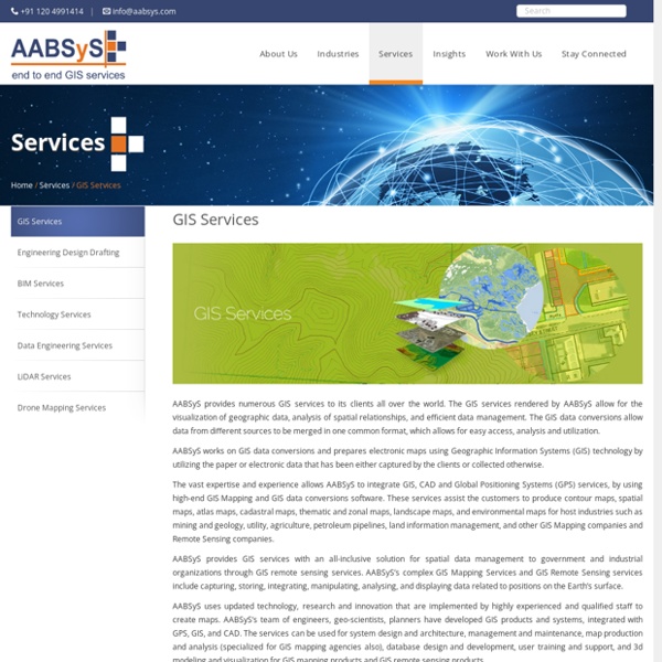 GIS Services & GIS Mapping Companies in India - AABSYS