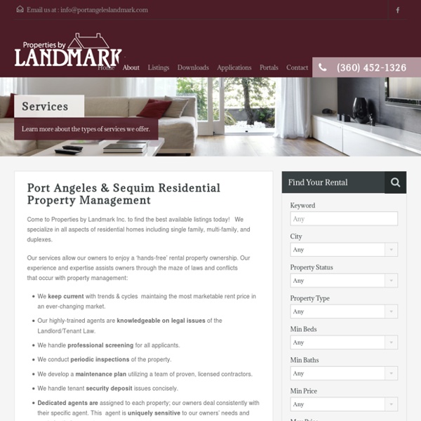 Services – Properties by Landmark Inc.