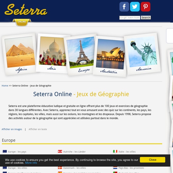 Seterra Online - Jeux de Géographie