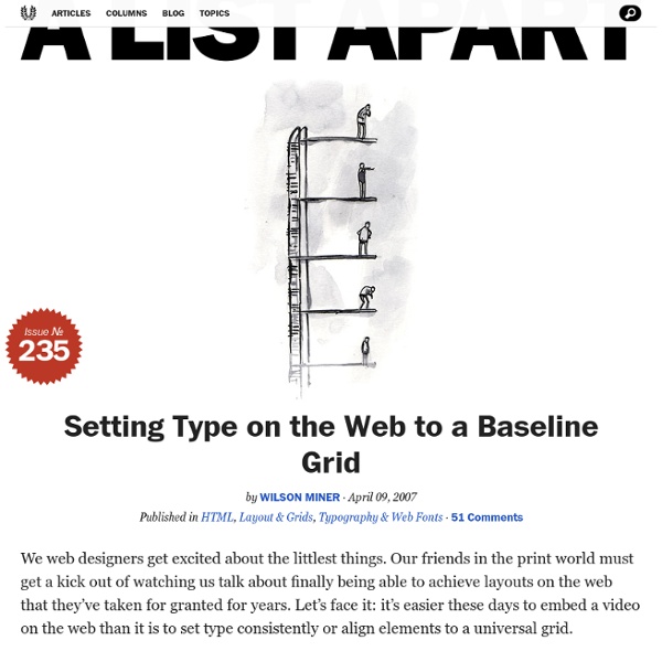Setting Type on the Web to a Baseline Grid