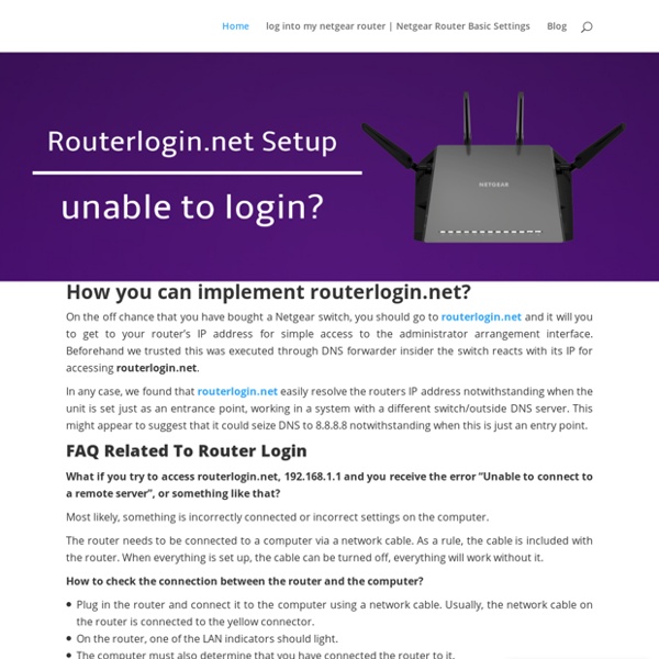 Setup Your Netgear Router