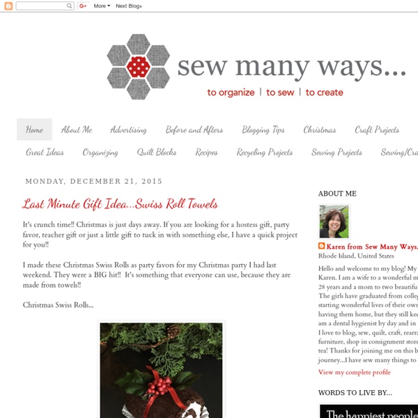 Sew Many Ways...