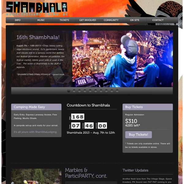 Shambhala Music Festival - Electronic Music Festival – Salmo, BC