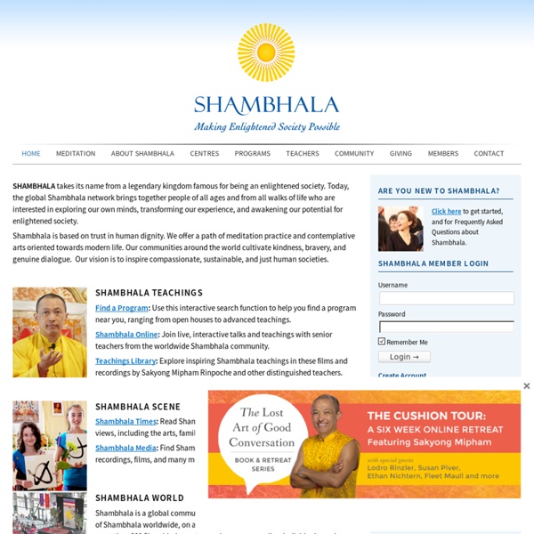 Shambhala - Vision, Lineage, Meditation, Community