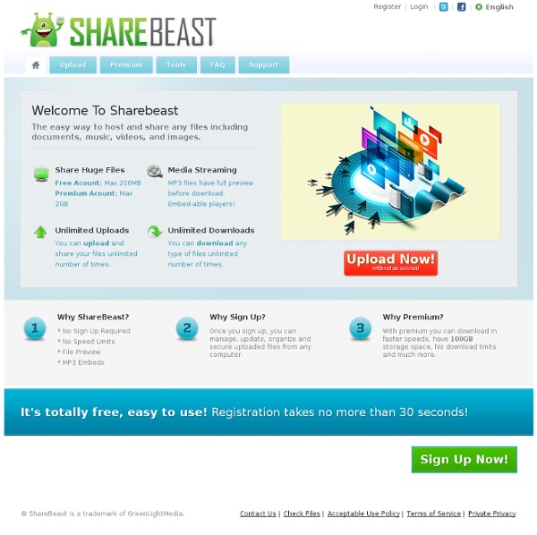 Sharebeast.com - The Ultimate File Sharing Service