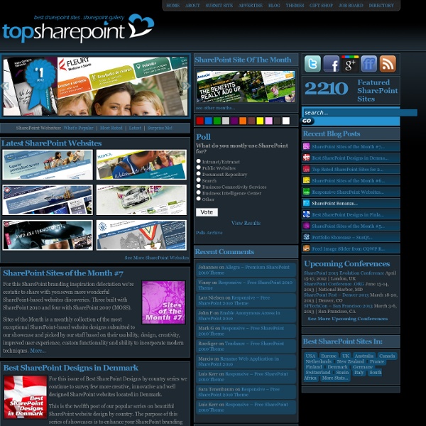 Sharepoint 2007 Sample Templates