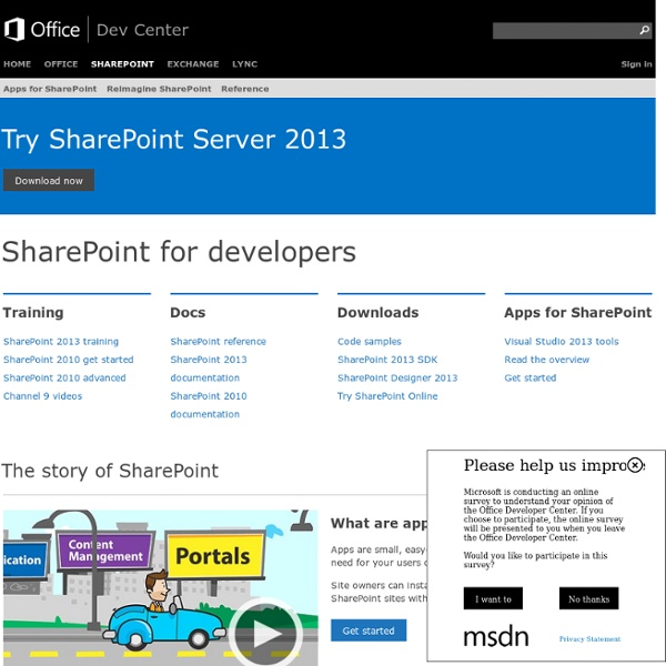 Pages and User Interface Resource Center for Windows SharePoint Services