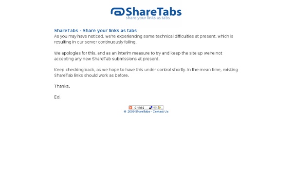 ShareTabs - Share your links as tabs
