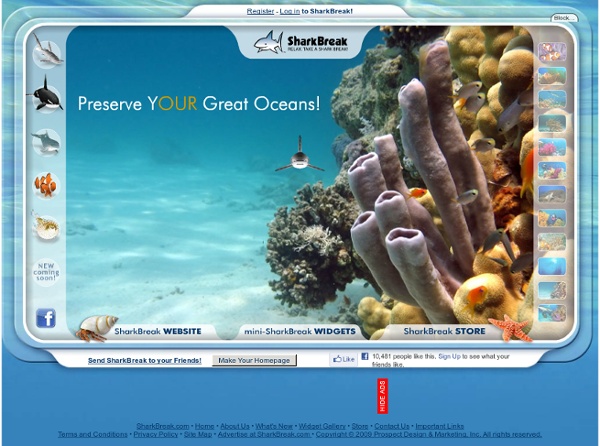 SharkBreak™ Relax. Take a Shark Break!™ Online Aquarium