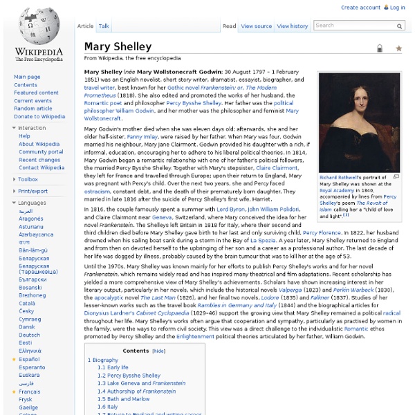 Mary Shelley Wikipedia
