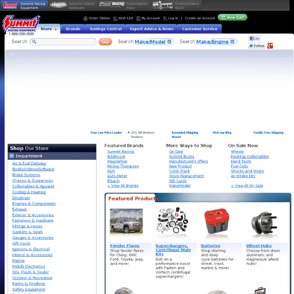 Summit Racing - High Performance Car and Truck Parts l 800-230-3030