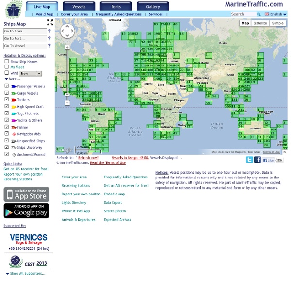 Live Ships Map - AIS - Vessel Traffic and Positions