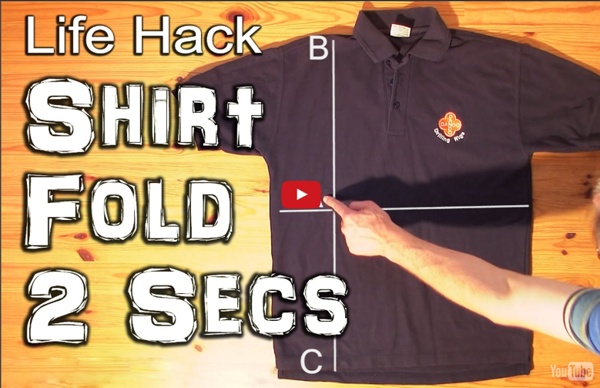 How to Fold a Shirt in Under 2 Seconds