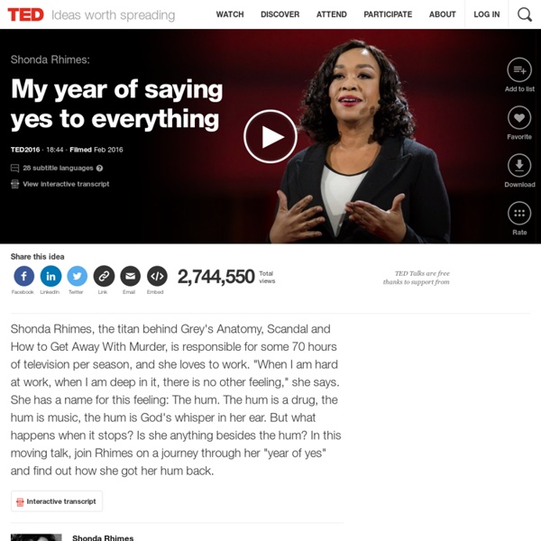 Shonda Rhimes: My year of saying yes to everything