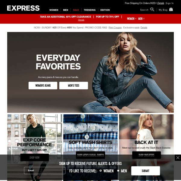 EXPRESS: Clothing for Women and Men : Shop the Hottest Clothes at Express