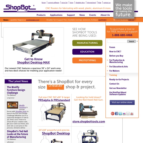 ShopBotTools CNC Routers
