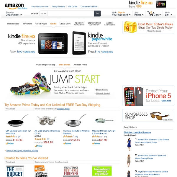 Amazon.com: Online Shopping for Electronics, Apparel, Computers, Books, DVDs & more