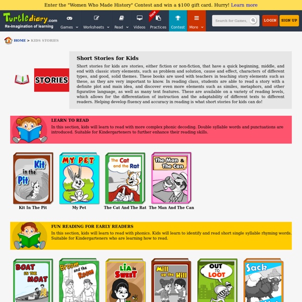 Short stories for kids online for free