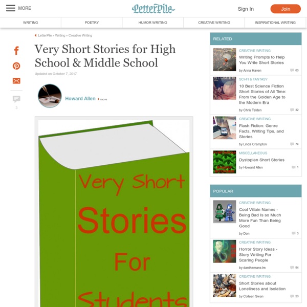 Very Short Stories for High School & Middle School Pearltrees