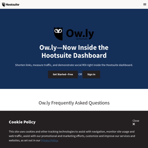Shorten urls, share files and track visits - Owly