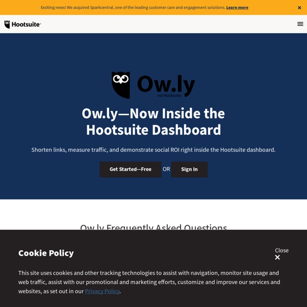 Ow.ly - Shorten urls, share files and track visits - Owly