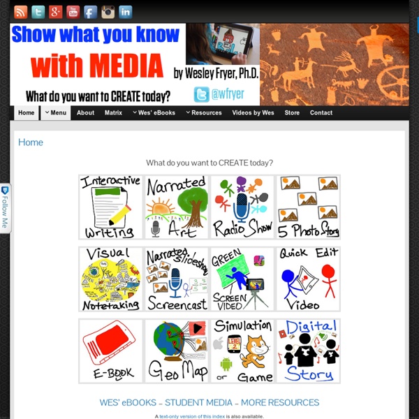Show What You Know with Media » What do you want to create today?