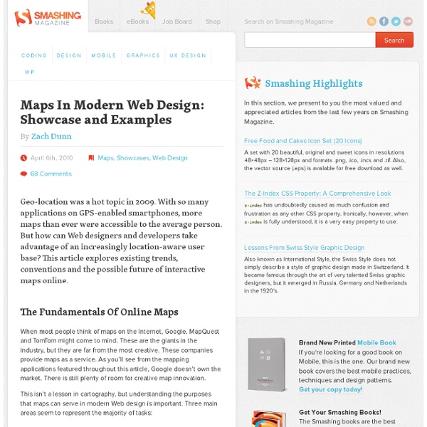 Maps In Modern Web Design: Showcase and Examples - Smashing Maga