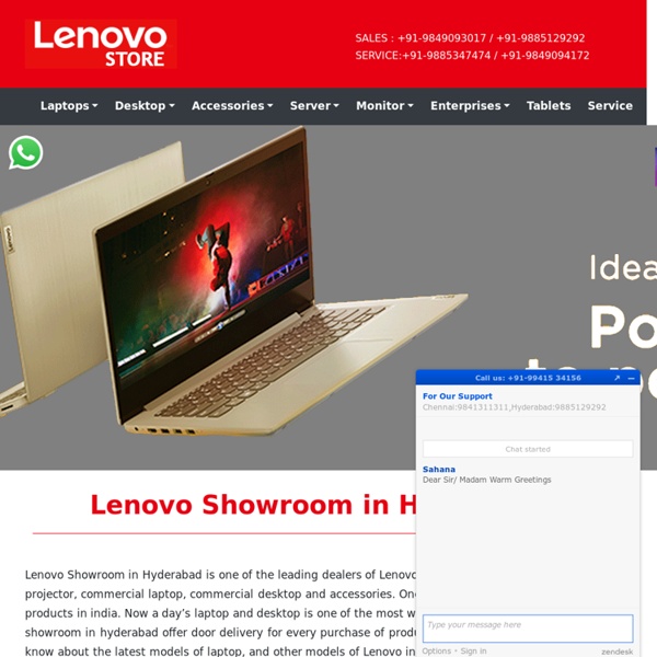 Lenovo showroom in hyderabad, chennai