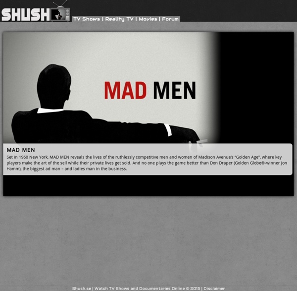 Shush.se - Watch TV Shows and Documentaries Online