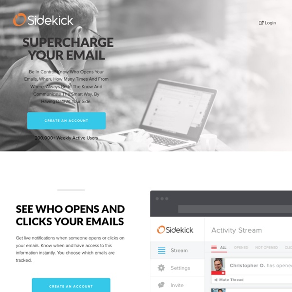Sidekick by HubSpot - The Ultimate Email Advantage