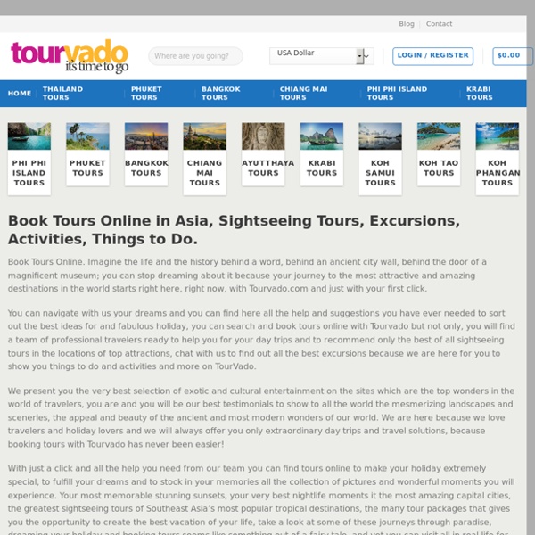 Book Tours Online, Sightseeing Tours, Excursions