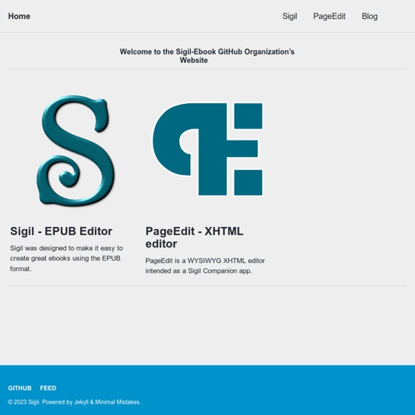 Sigil is a multi-platform EPUB ebook Editor