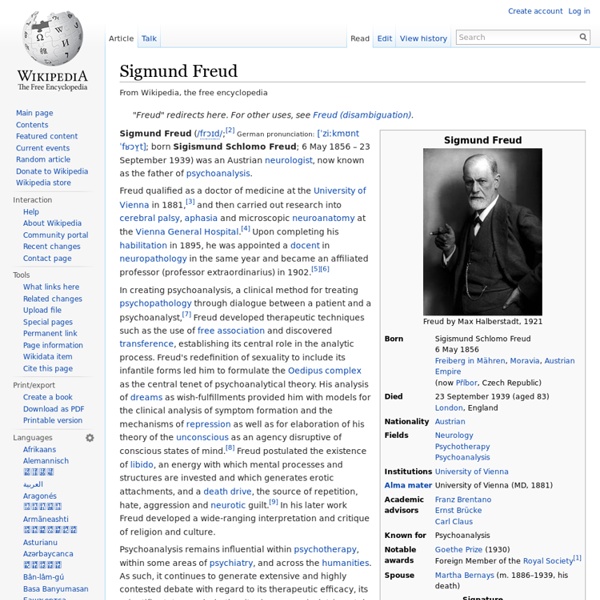 Sigmund Freud Pearltrees